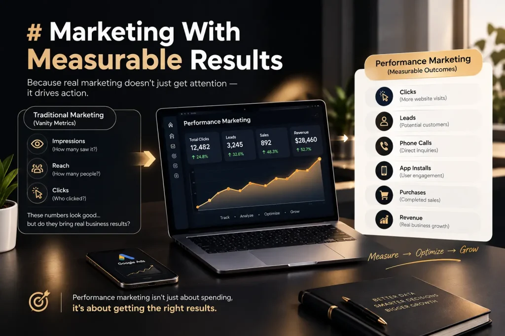 Performance marketing focused on measurable results and growth.