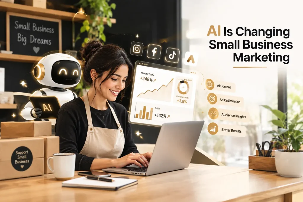 AI-powered marketing for small businesses with digital growth analytics