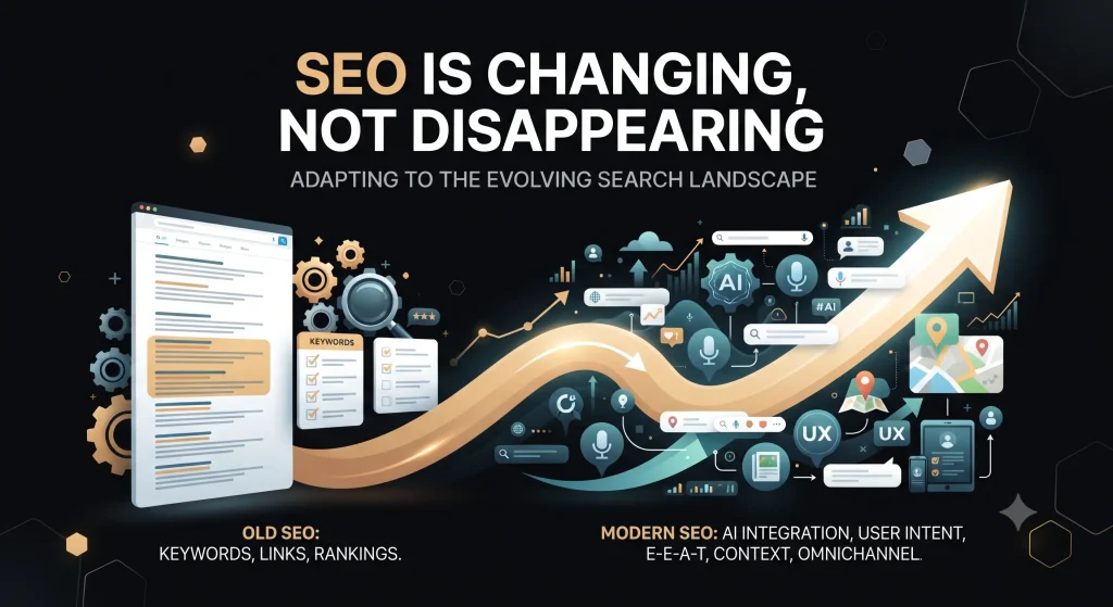 SEO evolution with AI and modern search.